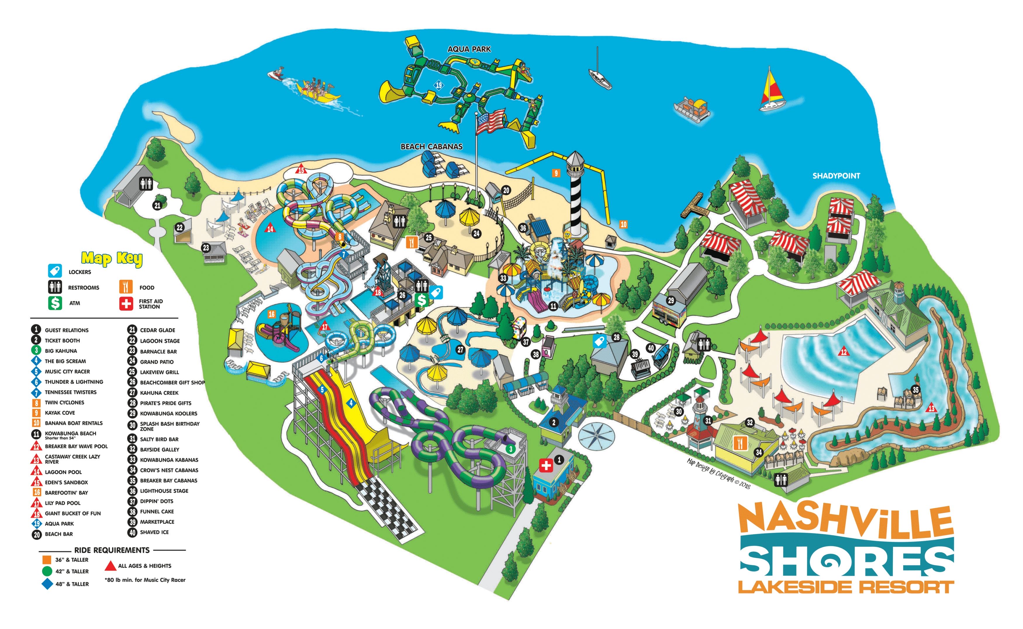 Nashville Shores Map and Brochure (2014 2023)