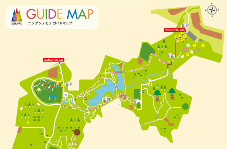 Nijigen no Mori Map and Brochure (2023)