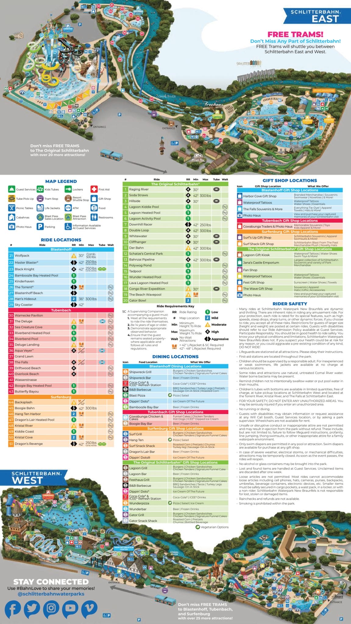 Schlitterbahn Waterpark New Braunfels - Schlitterbahn Waterpark New Braunfels Map 2021 4 1152x2048 