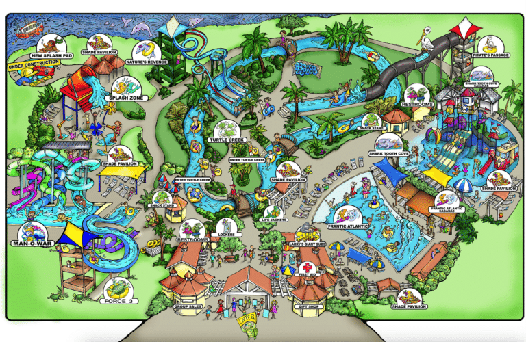 Summer Waves Water Park Map and Brochure (2022 – 2023)