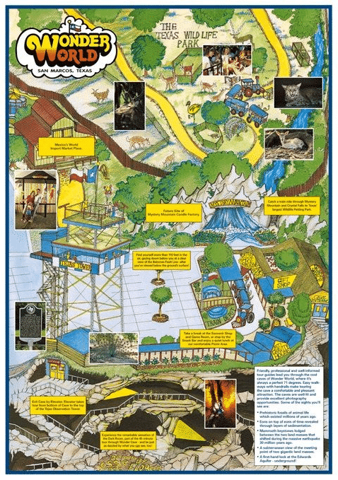 Wonder World Cave & Adventure Park Map and Brochure (1997 – 2023)