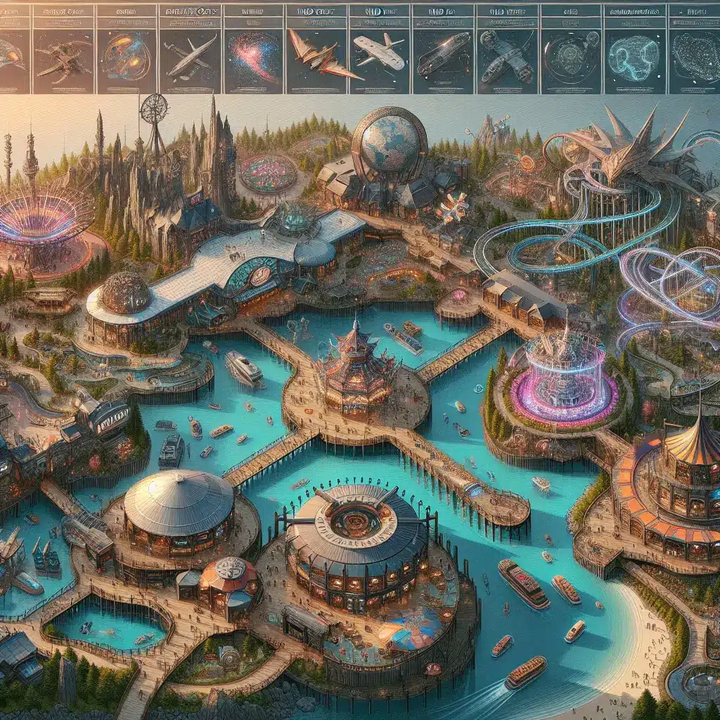 theme park map maker online free example