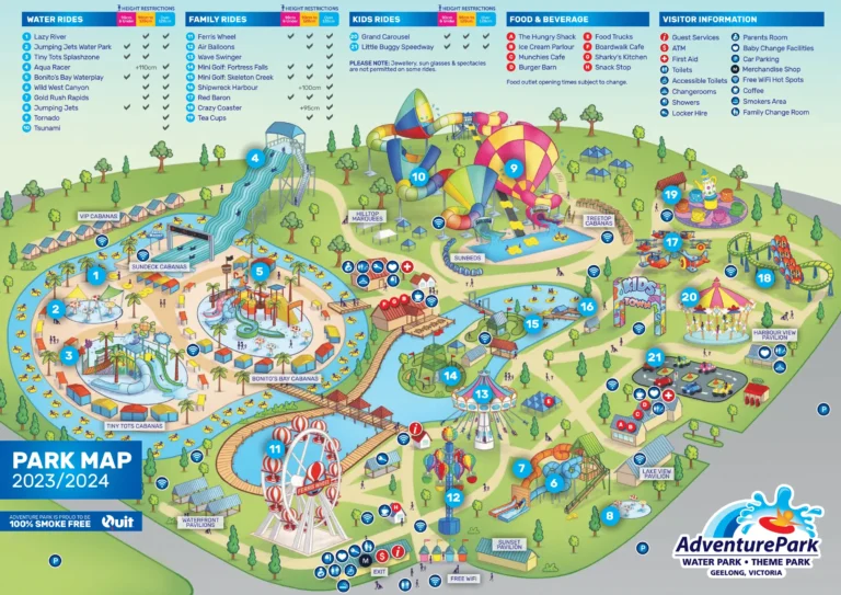 Adventure Park Geelong Map and Brochure (2023 – 2024)