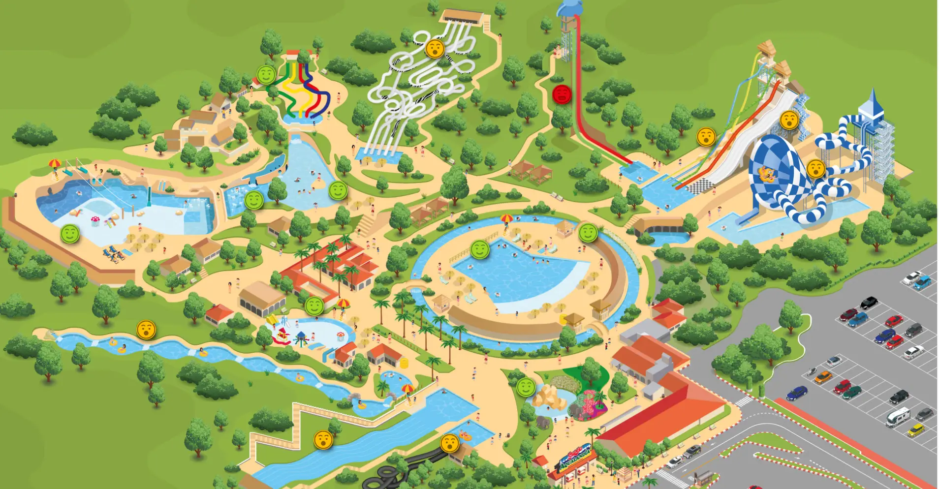 Aqualandia Benidorm Map and Brochure (2022 - 2023) | ThemeParkBrochures.net