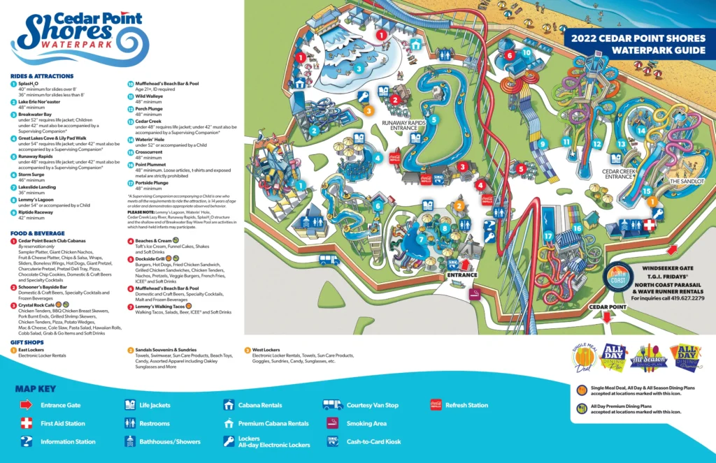 Cedar Point Shores Map 2022