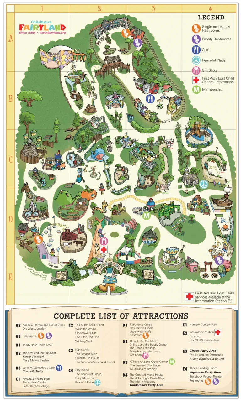 Children’s Fairyland Map and Brochure (2021 – 2023)
