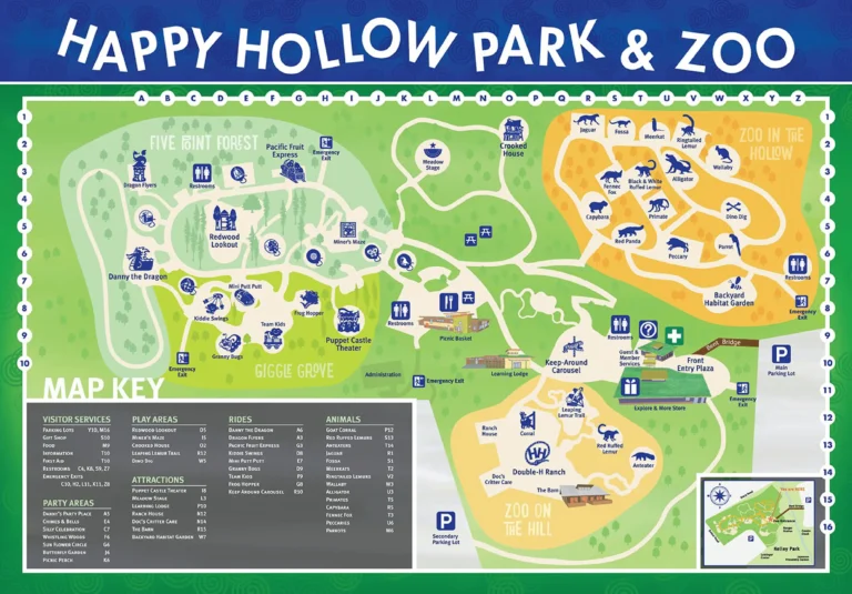 Happy Hollow Park & Zoo Map and Brochure (2022 – 2023)