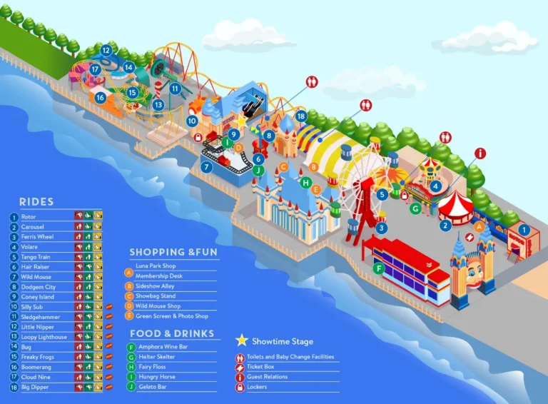 Luna Park Sydney Map and Brochure (2022 – 2024)