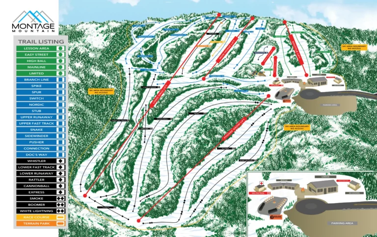 Montage Mountain Resorts Map and Brochure (2016 – 2024)
