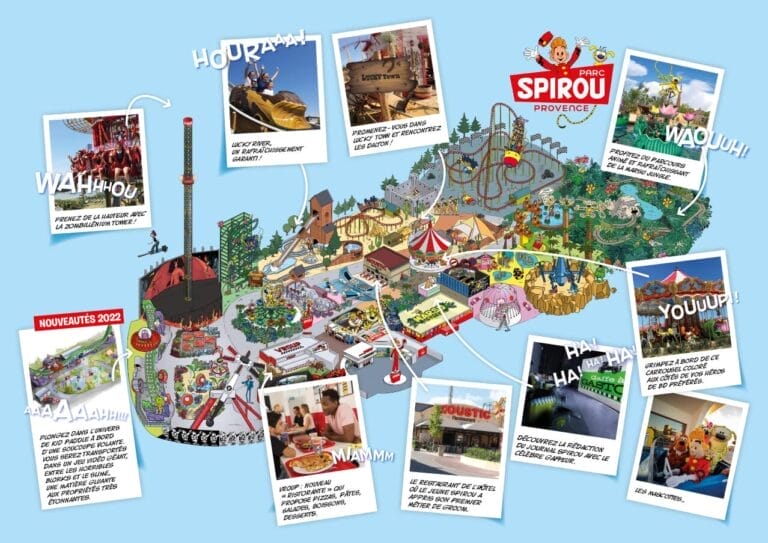 Parc Spirou Provence Map and Brochure (2020 – 2023)