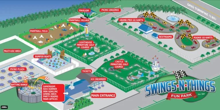 Swings-N-Things Fun Park Map and Brochure (2018)