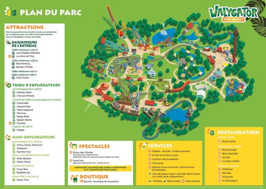 Walygator Sud Ouest Map and Brochure 2021 2023