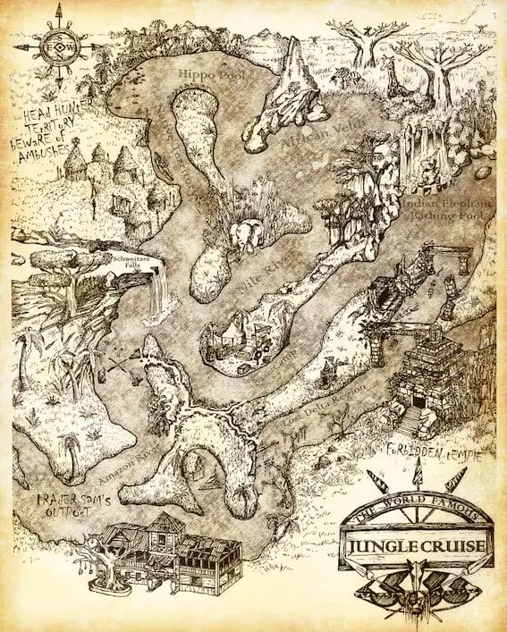 Disneyland Jungle Cruise Map and Brochure (2014 – 2015)