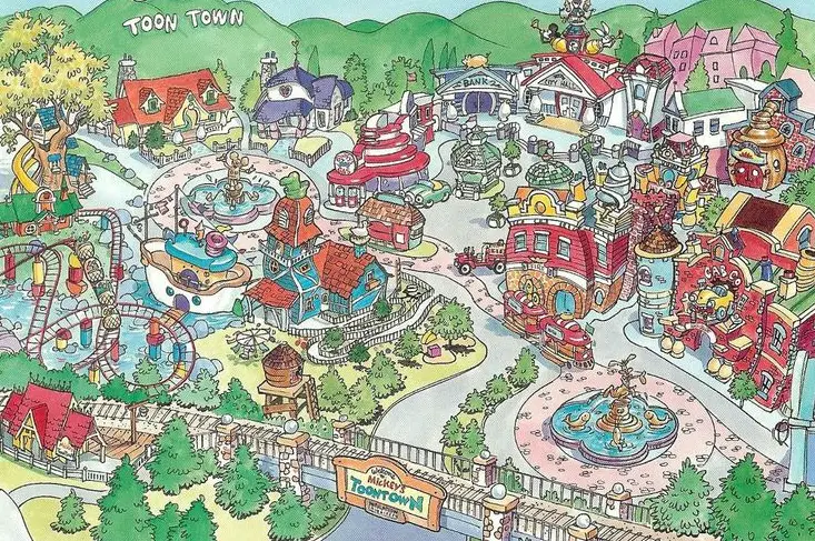Disneyland Toontown Map 2018