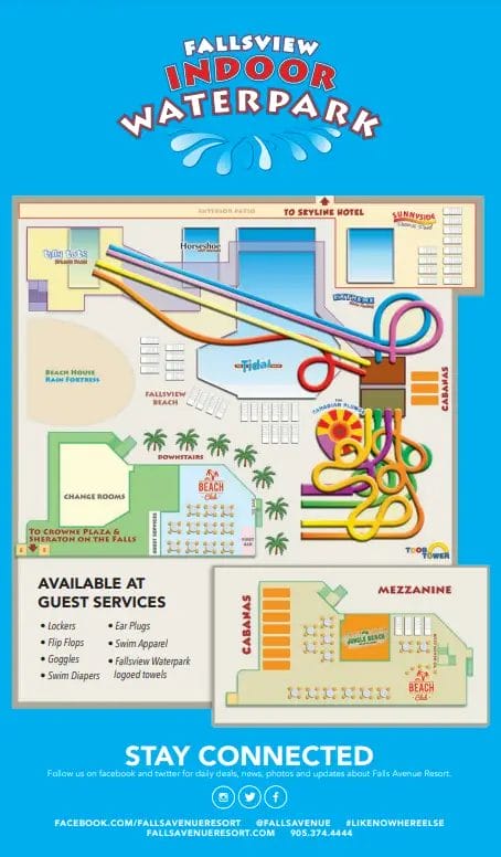 Fallsview Indoor Waterpark Map and Brochure (2015 – 2023)