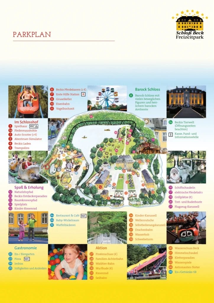 Freizeitpark Schloß Beck Map 2022