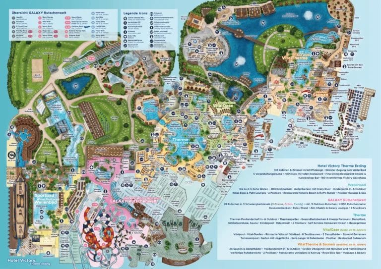 Therme Erding Map and Brochure (2023 – 2024)