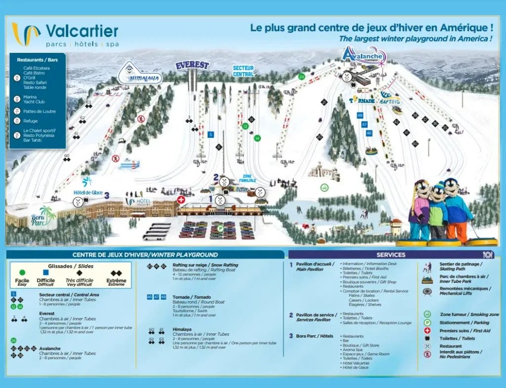 Valcartier Vacation Village Map 2021